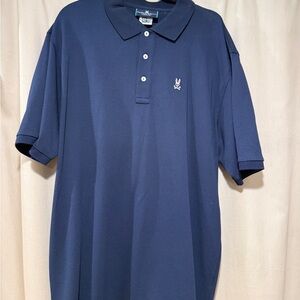 Psycho Bunny Blue Polo Shirt Classic Design